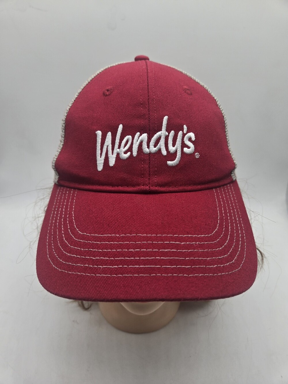 Wendy's Snapback Half Mesh Hat